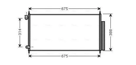 Конденсатор кондиціонеру (вір-во AVA) AVA COOLING HD5185D (фото 1)