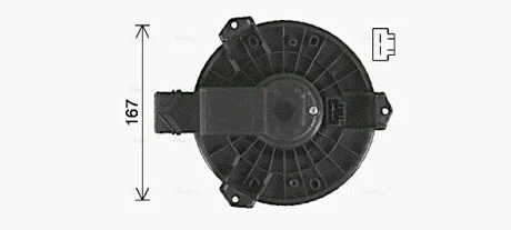 Вентилятор салону AVA COOLING HD8327