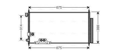 Радиатор кондиционера AVA COOLING HDA5239D