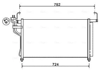 Радиатор кондиционера Hyundai H-1 07-15 (Ava) AVA COOLING HY5315D