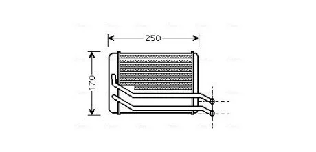 Радиатор отопителя Hyundai Santa Fe (01-) AVA AVA COOLING HY6118