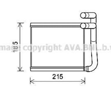 Радиатор обогревателя (выр-во AVA) AVA COOLING HY6393