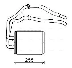 Радиатор отопителя салона AVA AVA COOLING IV6105