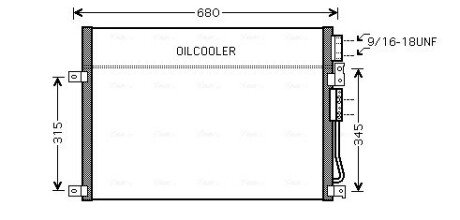 Радіатор кондиціонера AVA COOLING JEA5045