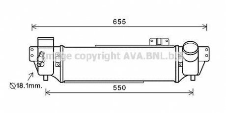 Охолоджувач наддувального повітря 281904A470 HYUNDAI / KIA AVA COOLING KA4209