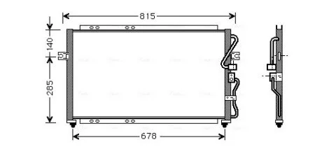 Радіатор кондиціонера AVA COOLING KA5014