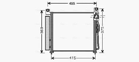 Радіатор кондиціонера AVA COOLING KA5065D