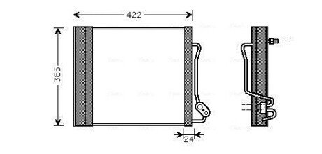 Радіатор кондиціонера AVA COOLING MCA5001D (фото 1)
