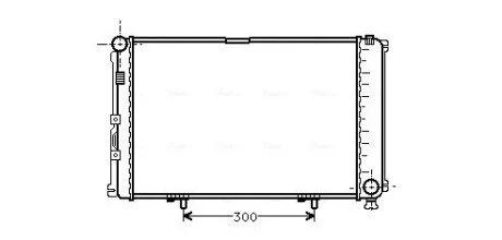 Радіатор, охолодження двигуна AVA COOLING MS2078 (фото 1)
