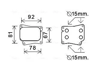 Радіатор масляний MB C-Class (00-), E-Class (02-) 1.8 Kompressor AVA AVA COOLING MS3559