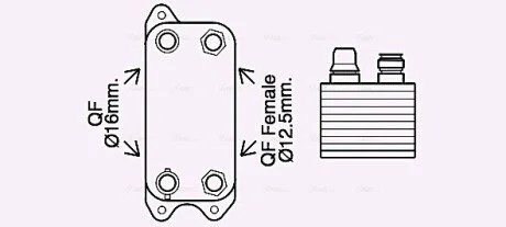 Охолоджувач оливи AVA COOLING MS3686