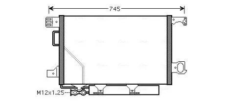Радіатор кондиціонера AVA COOLING MS5360D