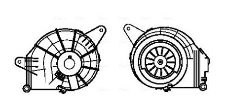 Компресор салону A0008358004 MERCEDES AVA COOLING MS8631 (фото 1)