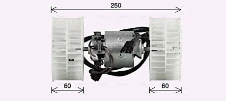 Вентилятор салону AVA COOLING MS8768