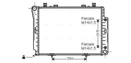 Радiатор AVA COOLING MSA 2144