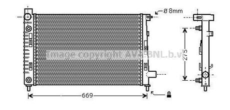 Радiатор AVA COOLING MSA 2282