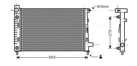 Радiатор AVA COOLING MSA 2282