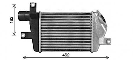 Інтеркулер L200/PAJERO 2.5 DiD 06+ (вир-во) AVA COOLING MT4283 (фото 1)