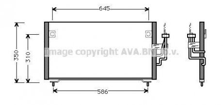 Радиатор кондиционера AVA COOLING MT5106