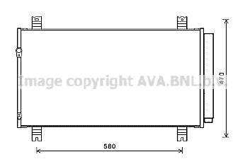 Радіатор кондиціонера AVA COOLING MT5258D