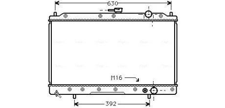 Радiатор охолодження (AVAl) AVA COOLING MTA2043