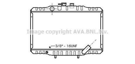 Радіатор, охолодження двигуна AVA COOLING MTA 2062