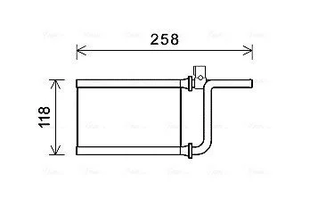 Радиатор отопителя MITSUBISHI MONTERO (2007) 3.2 DID (Ava) AVA COOLING MTA 6254