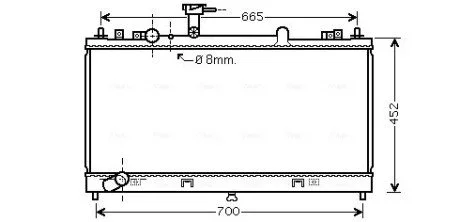 Радиатор 6 2.0 i * Man. 03/05-09/07 (AVA) AVA COOLING MZ2224