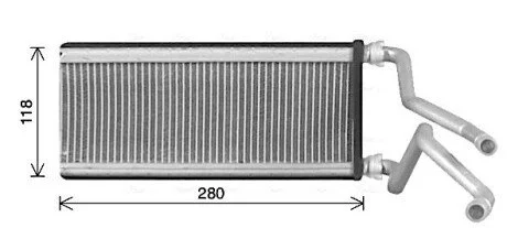 Теплообмінник, система опалення салону CLEVER FIT AVA COOLING MZ6298