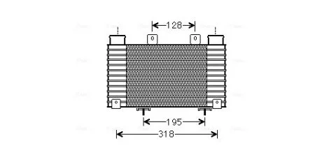 Інтеркулер FORD RANGER, MAZDA BT-50 2.5D/3.0D 05.06-12.15 AVA COOLING MZA4250