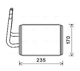 Радіатор пічки AVA COOLING MZA6268