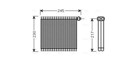 Випаровувач кондиціонера AVA COOLING MZV217