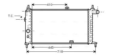 Радiатор AVA COOLING OL 2066