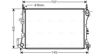 Радiатор AVA COOLING OL 2339 (фото 1)