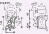 Радіатор масляний  FIAT DOBLO (119, 223) (01-) 1.3 MJTD в сб. (вир-во AVA) OL3686H