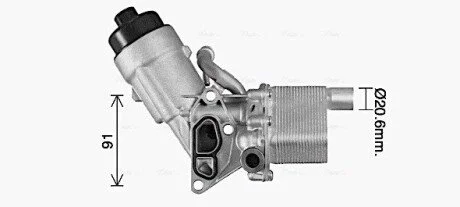 Радиатор масляный AVA AVA COOLING OL3702H