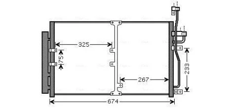 Радіатор кодиціонера 96805196 GENERAL MOTORS AVA COOLING OL5425D