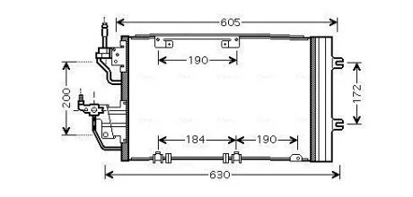 Радиатор кондиционера AVA AVA COOLING OL5454D