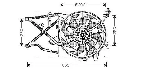 Вентилятор (комплект) AVA COOLING OL 7505