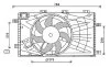 Вентилятор радіатора (з корпусом) OPEL INSIGNIA A, SAAB 9-5 1.6 07.08-03.17 AVA COOLING OL7621 (фото 1)