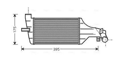 AVA OPEL Інтеркулер Astra G, Zafira A 2.0/2.2DTI AVA COOLING OLA4374