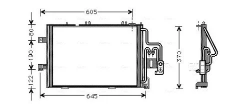 Радіатор кондиціонера AVA COOLING OLA5307