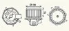 Вентилятор отопителя салона PSA Jumper Boxer 06> manual AC PE8406