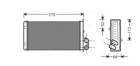 Радiатор опалення AVA COOLING RT 6226