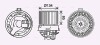 Вентилятор обігрівача салону Renault Logan (12-), Sandero (12-) (RT8635) AVA
