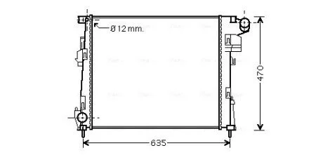 Радиатор (выр-во AVA) AVA COOLING RTA2427
