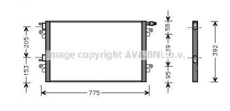 Радіатор кондиціонера AVA COOLING RTA 5280