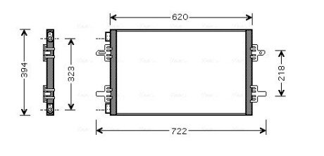 Радіатор кондиціонера AVA COOLING RTA 5294