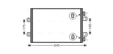 Радиатор кондиционера AVA COOLING RTA5406 (фото 1)