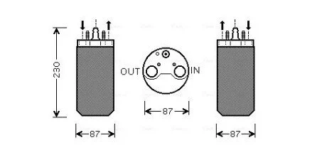 Осушитель кондиционера AVA AVA COOLING RTD350